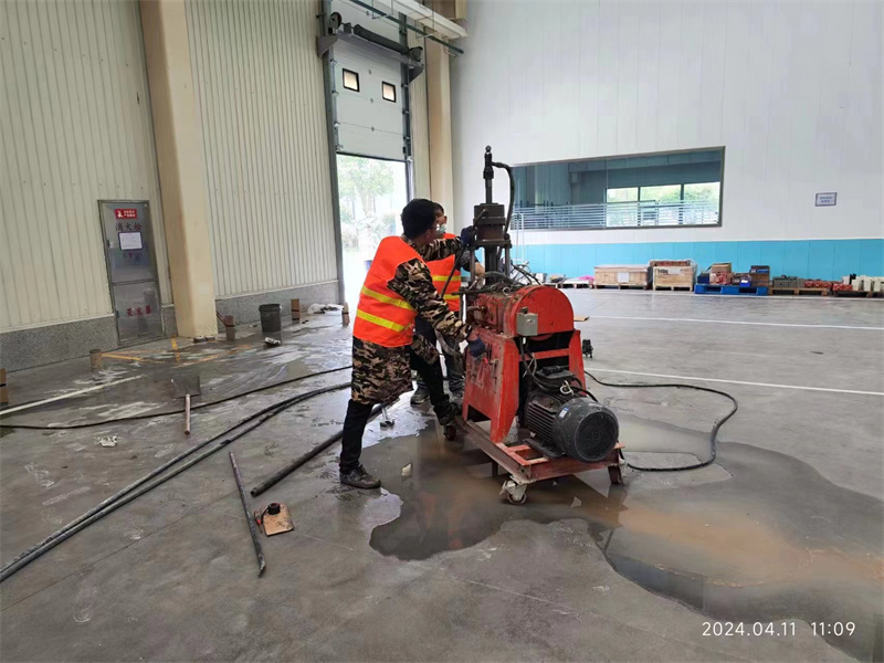 深泽厂房地面下沉塌陷注浆加固施工